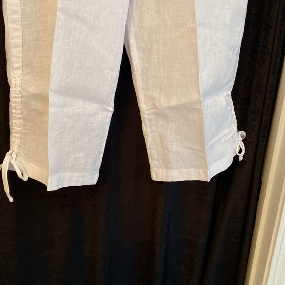 Chico’s woman’s 100% linen capris pants, size Chico’s 3 - Picture 5 of 8